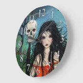 Samhain Halloween Fantasy Gothic Art-klok Grote Klok (Hoek)