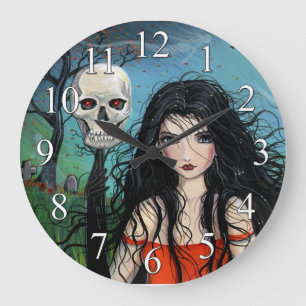 Samhain Halloween Fantasy Gotische Kunstklok Grote Klok