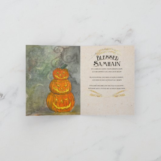 Samhain - Halloween Greeting Card Kaart (Binnen)