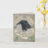 Samhain - Halloween Wenskaart Kaart (Gele Bloem)