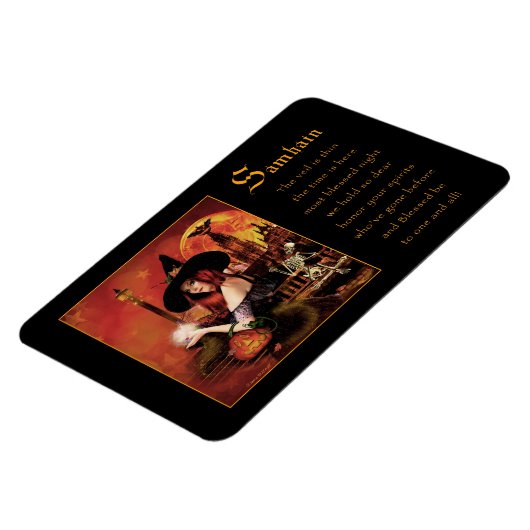 Samhain Magical Witch Magnet Magneet (Linkerzijde)