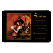Samhain Magical Witch Magnet Magneet (Horizontaal)