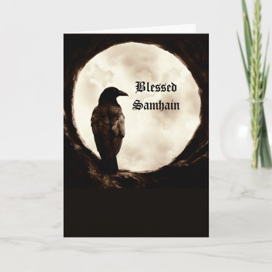 Samhain met Crow Raven Portal Kaart (Voorkant)