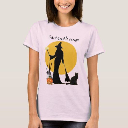 Samhain Moon Witch-T-Shirt T-shirt (Voorkant)