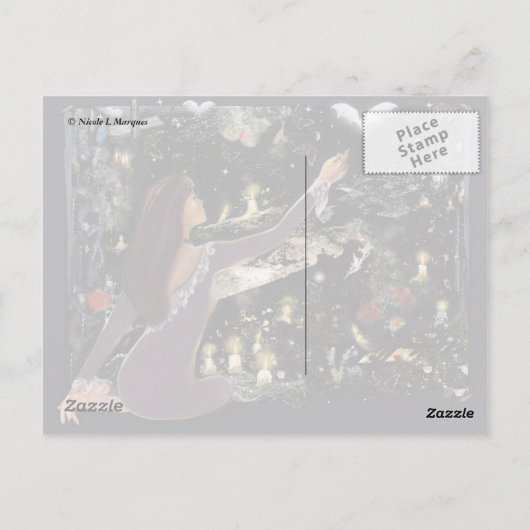 Samhain Mystique. Briefkaart (Achterkant)