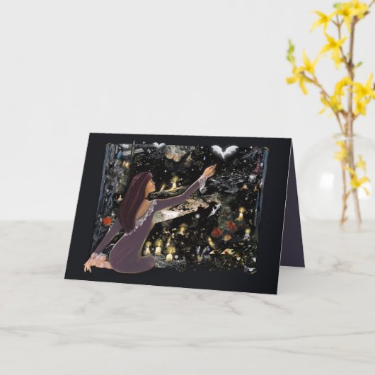 Samhain Mystique. Kaart (Gele Bloem)