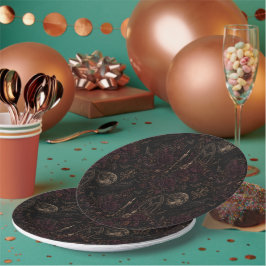 Samhain Nocturne Gotische Halloween Papieren Bordje