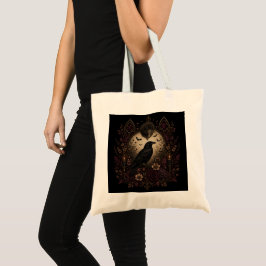 Samhain Nocturne Gotische Raaf en Donkere Maan Tote Bag