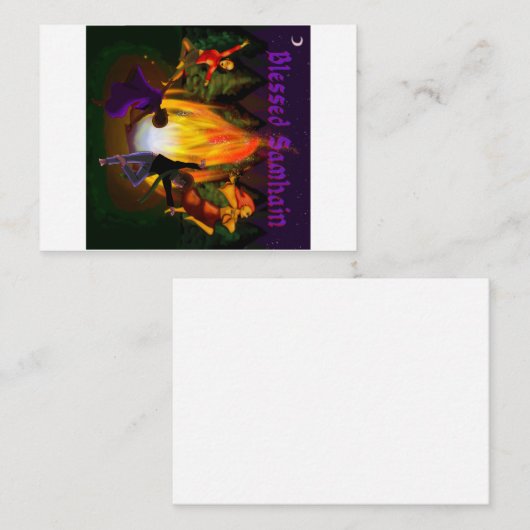 Samhain Notitiekaartje (Voorkant / Achterkant)