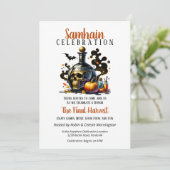 Samhain Oogst Heksen Brew Halloween Party Kaart (Staand voorkant)