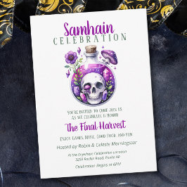 Samhain Oogst Potion Fles Halloween Party Kaart