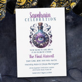 Samhain Oogst Potion Fles Halloween Party Kaart