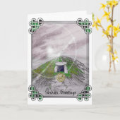 Samhain oude barroenkaart kaart (Gele Bloem)