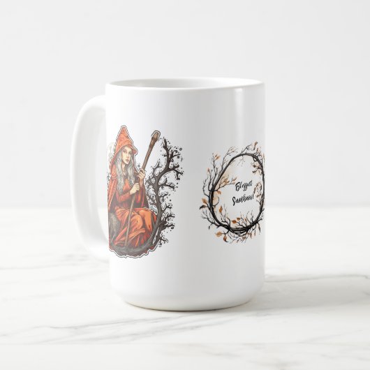 Samhain Pagane Viering Koffiemok (Voorkant links)