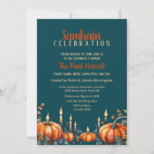Samhain Party Herfst Pumpkins & Candles Invitation Kaart (Voorkant)