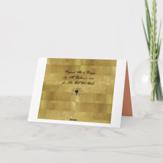 Samhain Pumpkin Night Kaart (Achterkant)