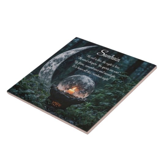 Samhain Sabbat Decor Tegeltje (Zijkant)