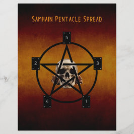 Samhain Tarot Spread 2-zijdig papier Book of Shado