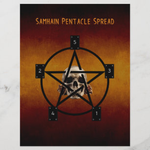 Samhain Tarot Spread 2-zijdig papier Book of Shado