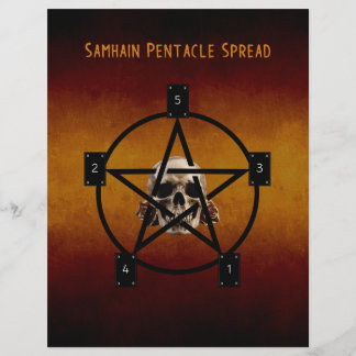 Samhain Tarot Spread 2-zijdig papier Book of Shado