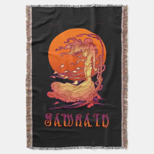 Samhain Throw Deken (Voorkant Verticaal)
