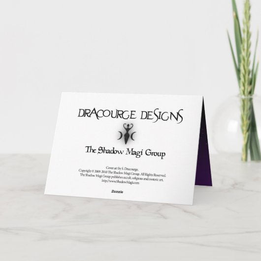 Samhain Tidings Kaart (Achterkant)