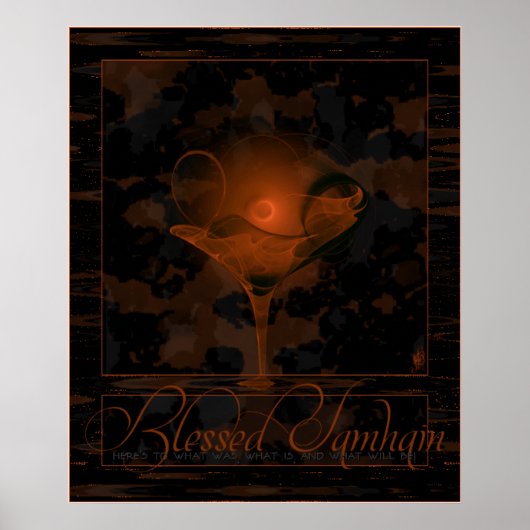 Samhain Toast Faery Martini Art Poster (Voorkant)