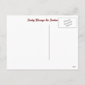 Samhain Vakantie met Uil Candles Briefkaart (Achterkant)