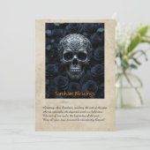 Samhain wenskaart bedankkaart (Staand voorkant)