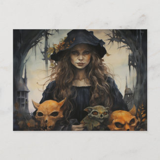 Samhain Witch briefkaart