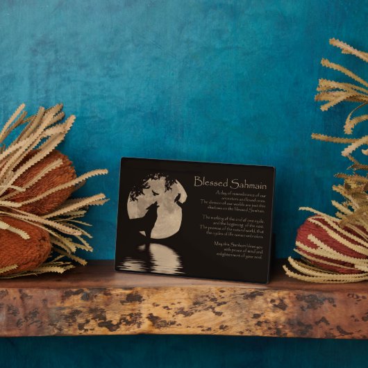 Samhain Wolf Owl Raven Decor Fotoplaat (Zijkant)