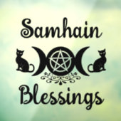 Samhain Zegeningen Celtic Wiccan Halloween Raamsticker (Vel 3)