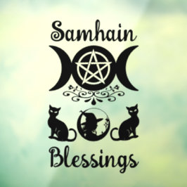 Samhain Zegeningen Celtic Wiccan Halloween Raamsticker