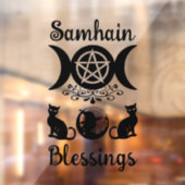 Samhain Zegeningen Celtic Wiccan Halloween Raamsticker (Vel 2)