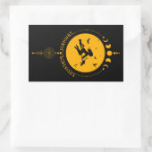 Samhain zegeningen, heks rechthoekige sticker (Tas)