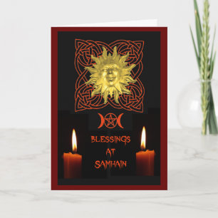 Samhain zegeningen kaart