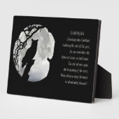 Samhain zegeningen met Uil Pagan Fotoplaat (Zijkant)