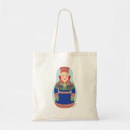 Sami (blond haar) Matroesjka pop Tote Bag (Voorkant)
