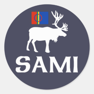 Sami, de 'People of Acht Seasons Sticker' Ronde Sticker