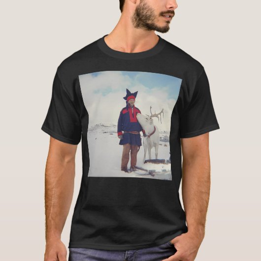 Sami en rendieren op Magerya Noorwegen T-shirt (Voorkant)
