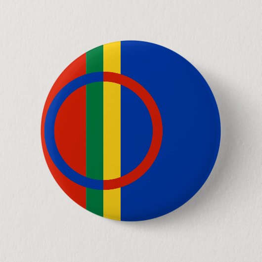 Sami, Finland Ronde Button 5,7 Cm (Voorkant)