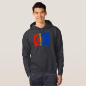 Sami Flag Hoodie (donkergrijs) (Voorkant volledig)