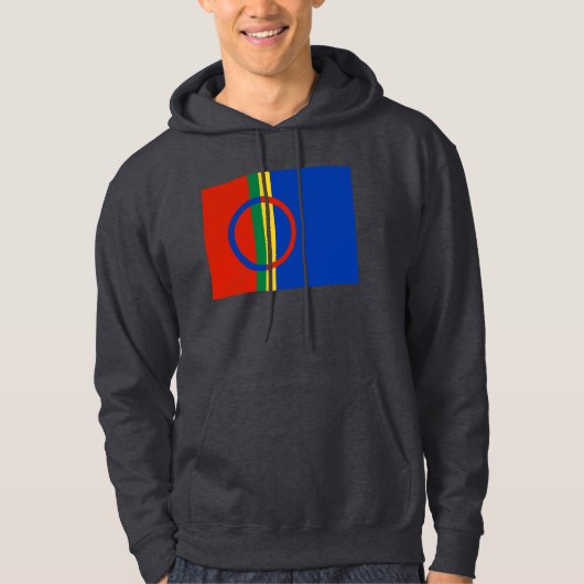 Sami Flag Hoodie (donkergrijs) (Voorkant)