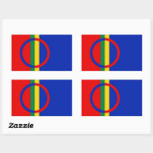 Sami Flag Rechthoekige Sticker (Vel)
