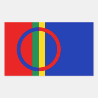Sami Flag Rechthoekige Sticker