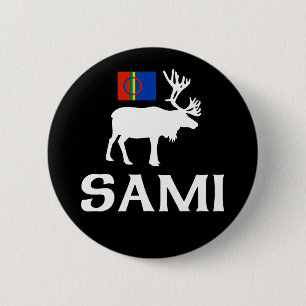 Sami, het volk van acht seizoenen ronde button 5,7 cm