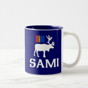 Sami, het volk van acht seizoenen tweekleurige koffiemok