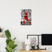 Sami Hyypia speelt voor Liverpool FC Poster (Thuiskantoor)