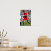 Sami Hyypia speelt voor Liverpool FC Poster (Keuken)