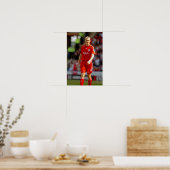 Sami Hyypia speelt voor Liverpool FC Poster (Keuken)